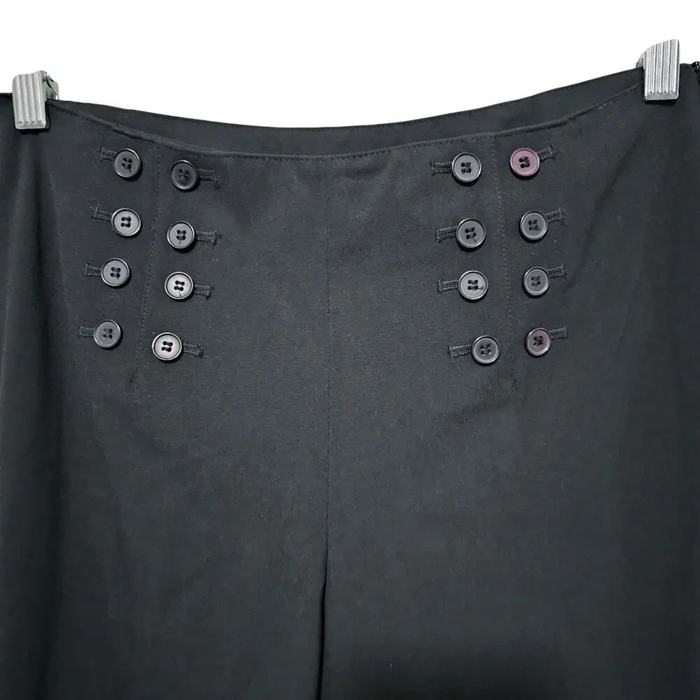 Josephine Chaus Straight Leg Pants Black Size 8 - NWT Office Neutral Minimalist
